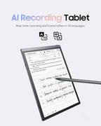 AINOTE Air 2 Ink Tablet with Stylus Pen, Voice-to-Text, Language Translation, Android System, Camera, WiFi & Bluetooth for Note Taking & Writing
